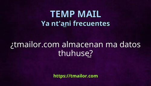 tmailorcom almacenan ma datos thuhuse