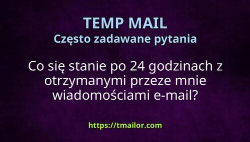 Co się stanie po 24 godzinach z otrzymanymi przeze mnie wiadomościami e-mail