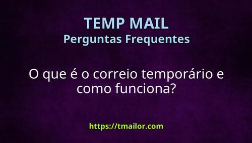 O que é o correio temporário e como funciona