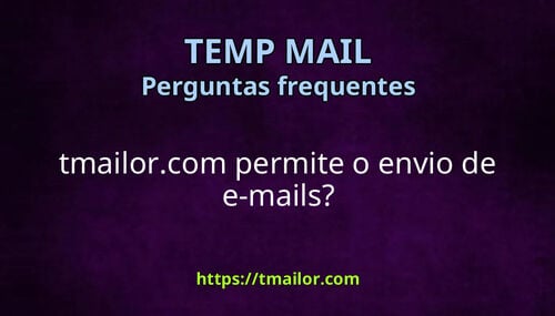 tmailorcom permite o envio de e-mails