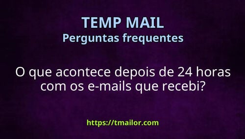 O que acontece depois de 24 horas com os e-mails que recebi
