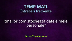 tmailorcom stochează datele mele personale