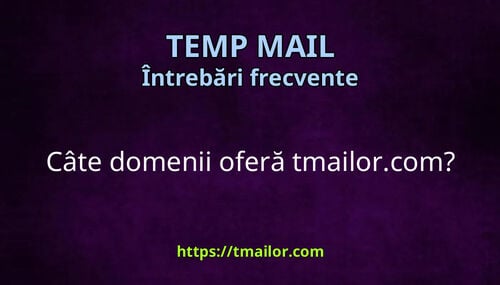 Câte domenii oferă tmailorcom