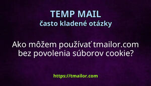 Ako môžem používať tmailorcom bez povolenia súborov cookie