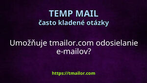 Umožňuje tmailorcom odosielanie e-mailov
