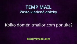 Koľko domén tmailorcom ponúka