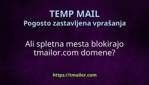 Ali spletna mesta blokirajo tmailorcom domene