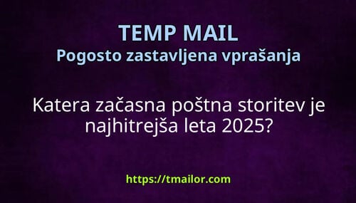 Katera začasna poštna storitev je najhitrejša leta 2025