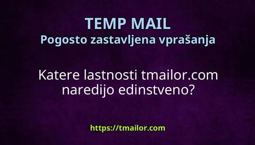 Katere lastnosti tmailorcom naredijo edinstveno