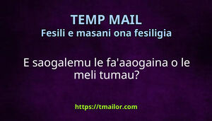 E saogalemu le faaaogaina o le meli tumau