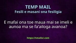 E mafai ona toe maua mai se imeli e aunoa ma se faailoga avanoa