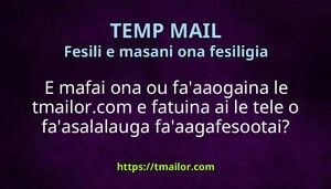E mafai ona ou faaaogaina le tmailorcom e fatuina ai le tele o faasalalauga faaagafesootai