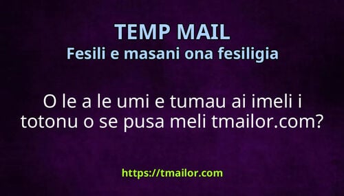 O le a le umi e tumau ai imeli i totonu o se pusa meli tmailorcom