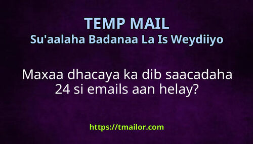 Maxaa dhacaya ka dib saacadaha 24 si emails aan helay