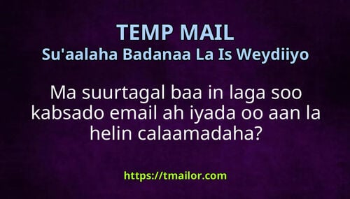 Ma suurtagal baa in laga soo kabsado email ah iyada oo aan la helin calaamadaha