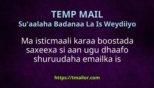 Ma isticmaali karaa boostada saxeexa si aan ugu dhaafo shuruudaha emailka is diiwaangelinta
