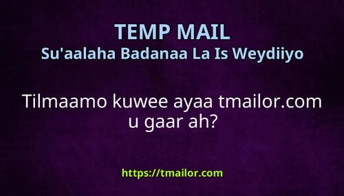 Tilmaamo kuwee ayaa tmailorcom u gaar ah