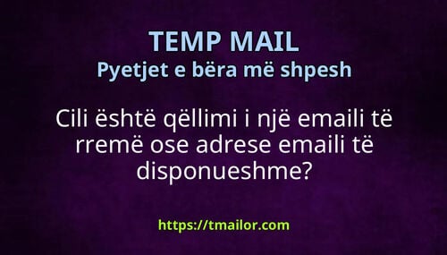 Cili është qëllimi i një emaili të rremë ose adrese emaili të disponueshme
