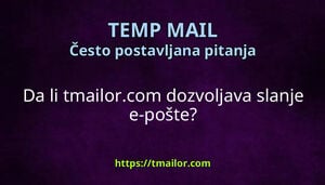 Da li tmailorcom dozvoljava slanje e-pošte