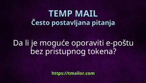 Da li je moguće oporaviti e-poštu bez pristupnog tokena