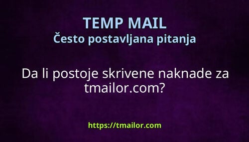 Da li postoje skrivene naknade za tmailorcom