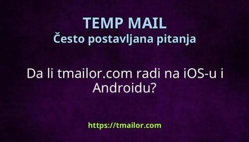 Da li tmailorcom radi na iOS-u i Androidu