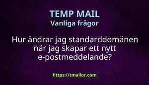 Hur ändrar jag standarddomänen när jag skapar ett nytt e-postmeddelande