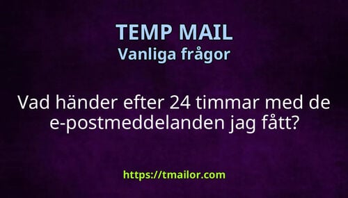 Vad händer efter 24 timmar med de e-postmeddelanden jag fått