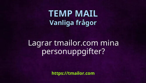 Lagrar tmailorcom mina personuppgifter