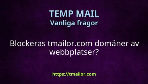 Blockeras tmailorcom domäner av webbplatser