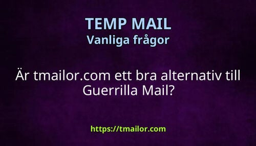 Är tmailorcom ett bra alternativ till Guerrilla Mail