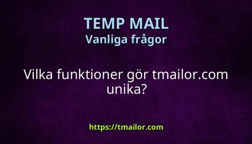 Vilka funktioner gör tmailorcom unika