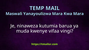 Je ninaweza kutumia barua ya muda kwenye vifaa vingi