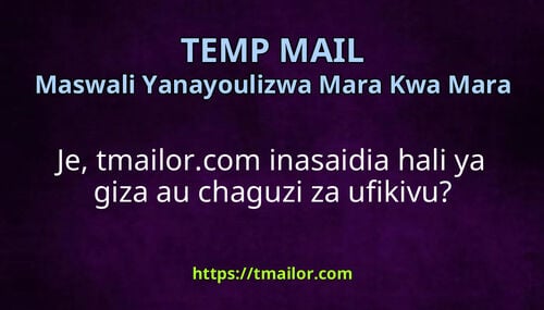 Je tmailorcom inasaidia hali ya giza au chaguzi za ufikivu
