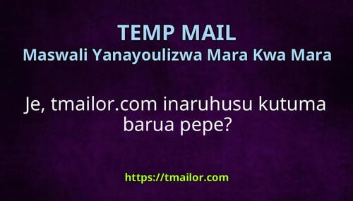 Je tmailorcom inaruhusu kutuma barua pepe