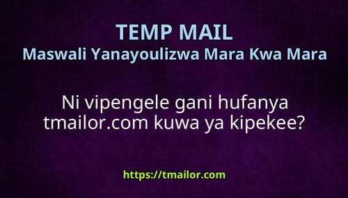 Ni vipengele gani hufanya tmailorcom kuwa ya kipekee