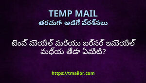 టప మయల మరయ బరనర ఇమయల మధయ తడ ఏమట