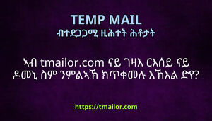 ኣብ tmailorcom ናይ ገዛእ ርእሰይ ናይ ዶመኒ ስም ንምልኣኽ ክጥቀመሉ እኽእል ድየ