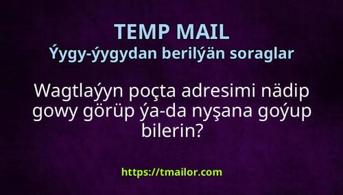 Wagtlaýyn poçta adresimi nädip gowy görüp ýa-da nyşana goýup bilerin