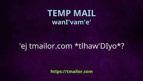 ej tmailorcom tlhawDIyo