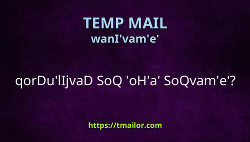 qorDulIjvaD SoQ oHa SoQvame