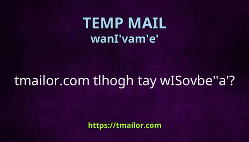 tmailorcom tlhogh tay wISovbea