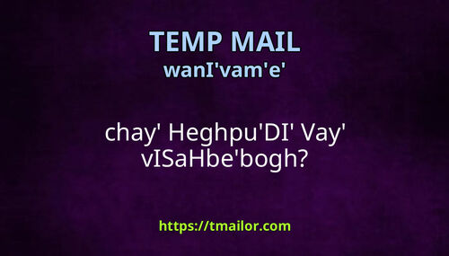 chay HeghpuDI Vay vISaHbebogh