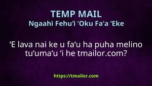 ʻE lava nai ke u faʻu ha puha melino tuʻumaʻu ʻi he tmailorcom