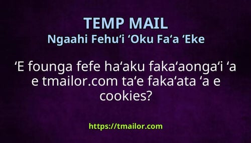 ʻE founga fefe haʻaku fakaʻaongaʻi ʻa e tmailorcom taʻe fakaʻata ʻa e cookies