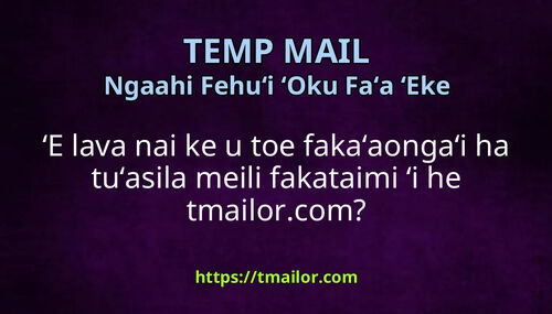 ʻE lava nai ke u toe fakaʻaongaʻi ha tuʻasila meili fakataimi ʻi he tmailorcom