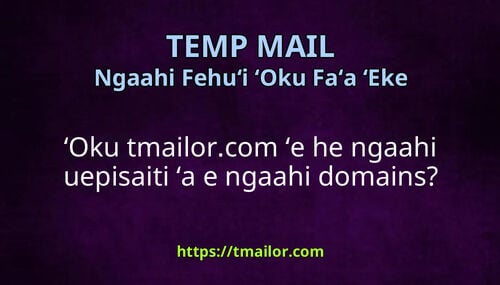 ʻOku tmailorcom ʻe he ngaahi uepisaiti ʻa e ngaahi domains