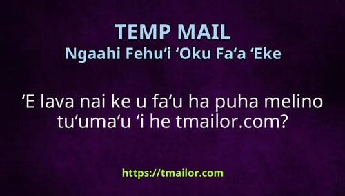ʻE lava nai ke u faʻu ha puha melino tuʻumaʻu ʻi he tmailorcom