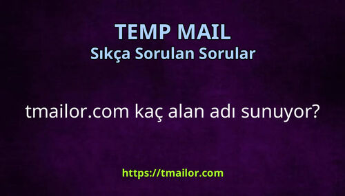 tmailorcom kaç alan adı sunuyor