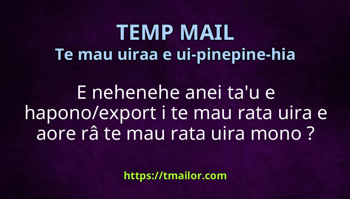 E nehenehe anei ta'u e hapono/export i te mau rata uira e aore râ te ...